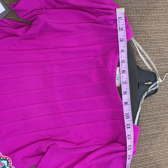 ECI Pink & Lilac Paisley Dress NWT Lord & Taylor 8 - Picture 12 of 14